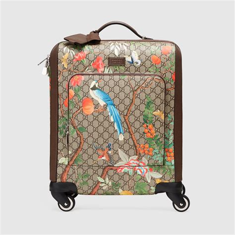 gucci tian ss16|GUCCI GG Supreme Monogram Tian Carry On Trolley Beige .